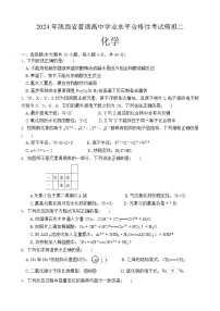2024年陕西省普通高中学业水平合格性考试高一下学期化学模拟试题