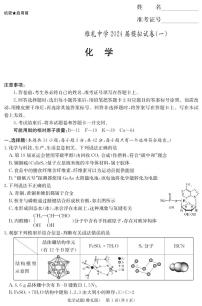 2024届湖南省长沙市雅礼中学高三下学期模拟卷（一）化学试题