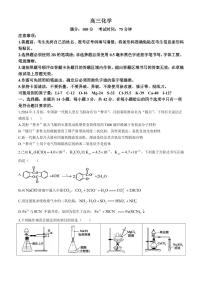 2024届安徽鼎尖联盟高三下学期三模联考化学试题+答案