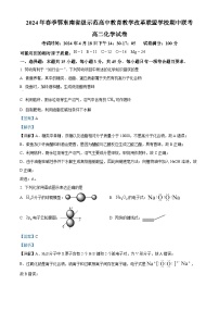 湖北省鄂东南省级示范高中教育教学改革联盟学校2023-2024学年高二下学期期中联考化学试卷（Word版附解析）