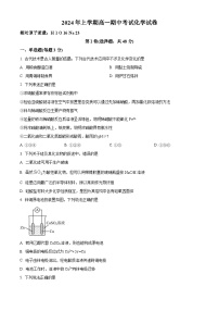 湖南省邵阳市邵东市创新高级中学2023-2024学年高一下学期4月期中考试化学试题（原卷版+解析版）