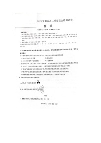 安徽省京师测评2024届高三下学期质量联合检测化学试题（图片版附答案）