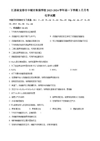 江西省宜春市丰城市东煌学校2023-2024学年高一下学期3月月考化学试题（原卷版+解析版）