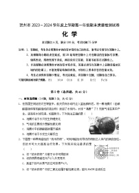广西贺州市2023-2024学年高一上学期期末考试化学试题