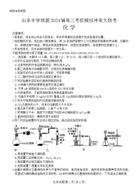 2024届山东省山东中学联盟高三下学期5月考前模拟冲刺大联考化学试题
