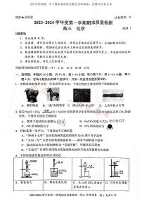 广东省深圳市罗湖区2024届高三上学期期末质量监测化学