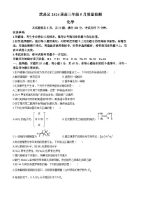 湖北省武昌区2024届高三下学期5月质量检测（二模）化学试题