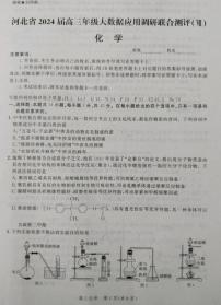 2024河北省高三下学期大数据应用调研联合测评七化学PDF版含解析