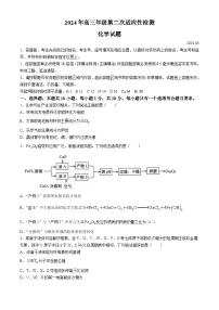 2024青岛高三下学期二模试题化学含答案