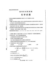 2024届山东省济南市高三针对性训练化学试题+参考答案（5月16日济南三模）