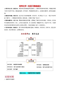 知识清单03  离子反应-【知识清单】最新高考化学一轮复习知识讲义