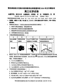 湖北省鄂东南省级示范联盟学校2024届高三下学期5月一模试题化学PDF版含答案