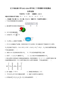 辽宁省实验中学2023-2024学年高二下学期期中阶段测试化学试题（含答案）