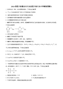 2024届四川省雅安市天全中学高三下学期模拟预测化学试题（原卷版+解析版）