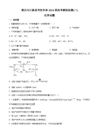 2024届重庆市乌江新高考协作体高三下学期模拟预测化学试题（原卷版+解析版）