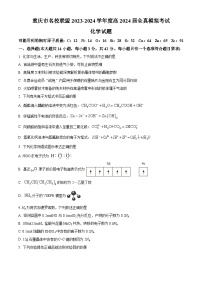 重庆市名校联盟2023-2024学年高三下学期全真模拟考试化学试题（原卷版+解析版）