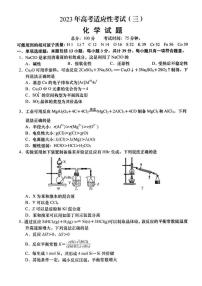 2023年江苏省南通市如皋市高三三模化学试卷（含答案）