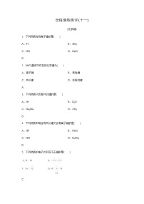 高中化学学业水平合格性考试合格演练测评(十一)含答案