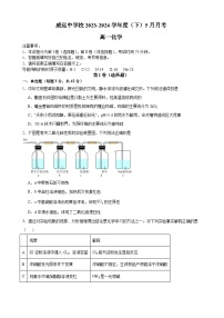 四川省内江市威远中学校2023-2024学年高一下学期第二次月考化学试题