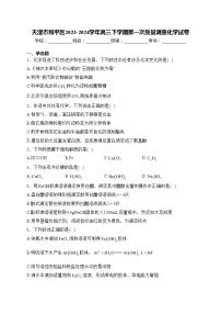 天津市和平区2023-2024学年高三下学期第一次质量调查化学试卷(含答案)