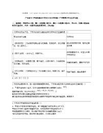 广东省江门市培英高级中学2023-2024学年高一下学期期中考试化学试题