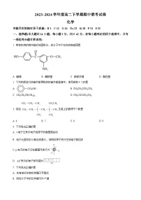 河南省商丘市二十校2023-2024学年高二下学期期中联考化学试卷（原卷版+解析版）