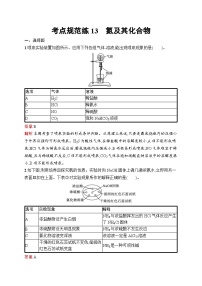 2025届人教新高考高三化学一轮复习考点规范练13氮及其化合物Word版附解析