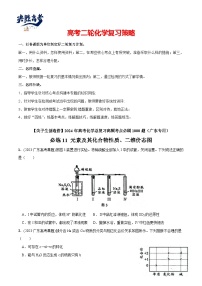 必练11 元素及其化合物性质、二维价态图-2024年高考化学总复习高频考点必刷1000题（广东专用）