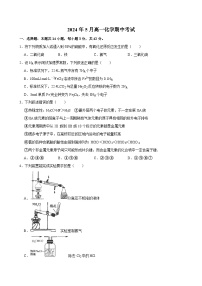湖南省岳阳市湘阴县第一中学2023-2024学年高一下学期5月期中考试化学试题