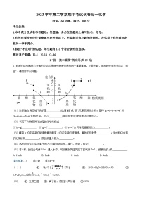 上海市大同中学2023-2024学年高一下学期期中考试化学试题（学生版+教师版）