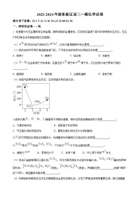 2024年上海市浦东新区高三上学期高考一模化学试卷含答案