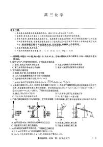2024届九师联盟高三下学期5月化学试题及答案