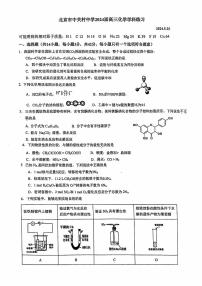 2024北京中关村中学高三三模化学试题及答案