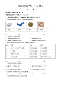 2023北京二中高一（下）期末化学试卷（教师版）