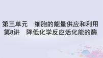 2025届高考生物一轮总复习必修1第三单元细胞的能量供应和利用第8讲降低化学反应活化能的酶课件