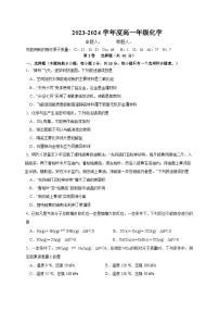 2024琼海嘉积中学高一下学期6月期中考试化学含答案