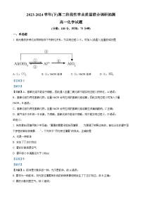 重庆市乌江新高考协作体2023-2024学年高一下学期5月抽测化学试题（Word版附解析）