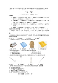 宜宾市2023年初中化学学业水平考试暨高中阶段学校招生考试