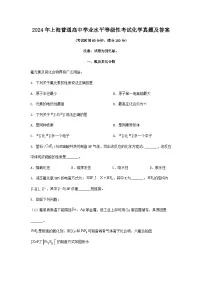 2024年上海普通高中学业水平等级性考试化学真题及答案