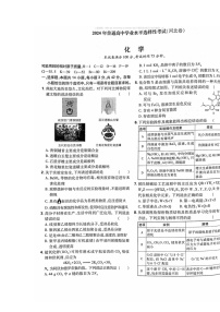 [化学]2024河北高考真题化学试卷及答案