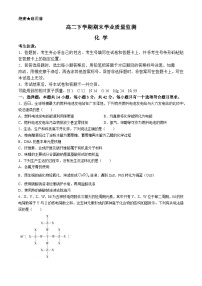 2024濮阳南乐县豫北名校高二下学期6月期末考试化学含答案