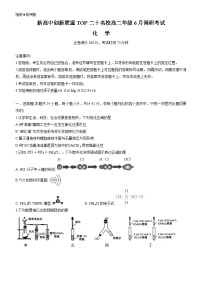 2024河南省新高中创新联盟TOP二十名校高二下学期6月调研考试化学试题含解析