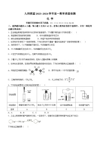 2024河南省九师联盟高一下学期6月质量检测试题化学含解析