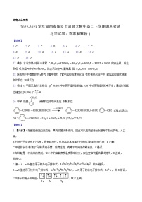 河南省新乡市河南师范大学附属中学2022-2023学年高二下学期期末考试化学试题