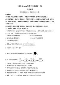 重庆市部分学校2024届高三下学期考前最后一卷化学试题（Word版附解析）
