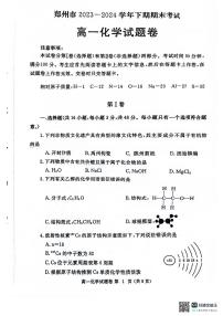河南省郑州市2023-2024学年高一下学期6月期末化学试题