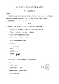 河南省郑州市2023-2024学年高一下学期6月期末考试化学试题