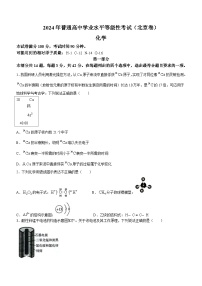 2024年北京高考真题化学试题(无答案)