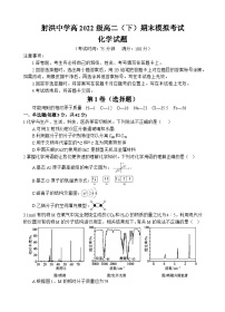 2024遂宁射洪中学高二下学期期末模拟化学试题含答案