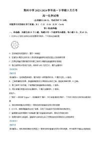 湖北省荆州中学2023-2024学年高一下学期5月月考化学试卷（Word版附解析）